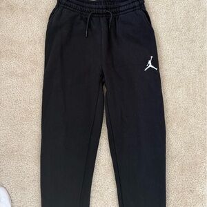 Jordan Kids Black Joggers with White Emblem